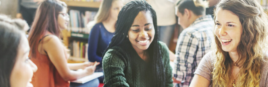 Élèves souriants adolescents Éducation enseignement apprentissage seconde première terminale STL STMG lycée Charles de Foucauld Brest Groupe scolaire Estran