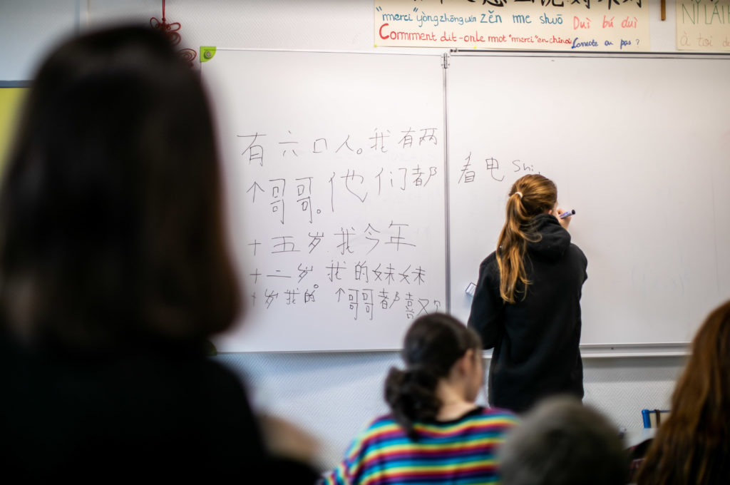 Apprendre le chinois langue vivante option Éducation enseignement apprentissage seconde première générale technologique terminale STL STMG lycée Charles de Foucauld Brest Groupe scolaire Estran